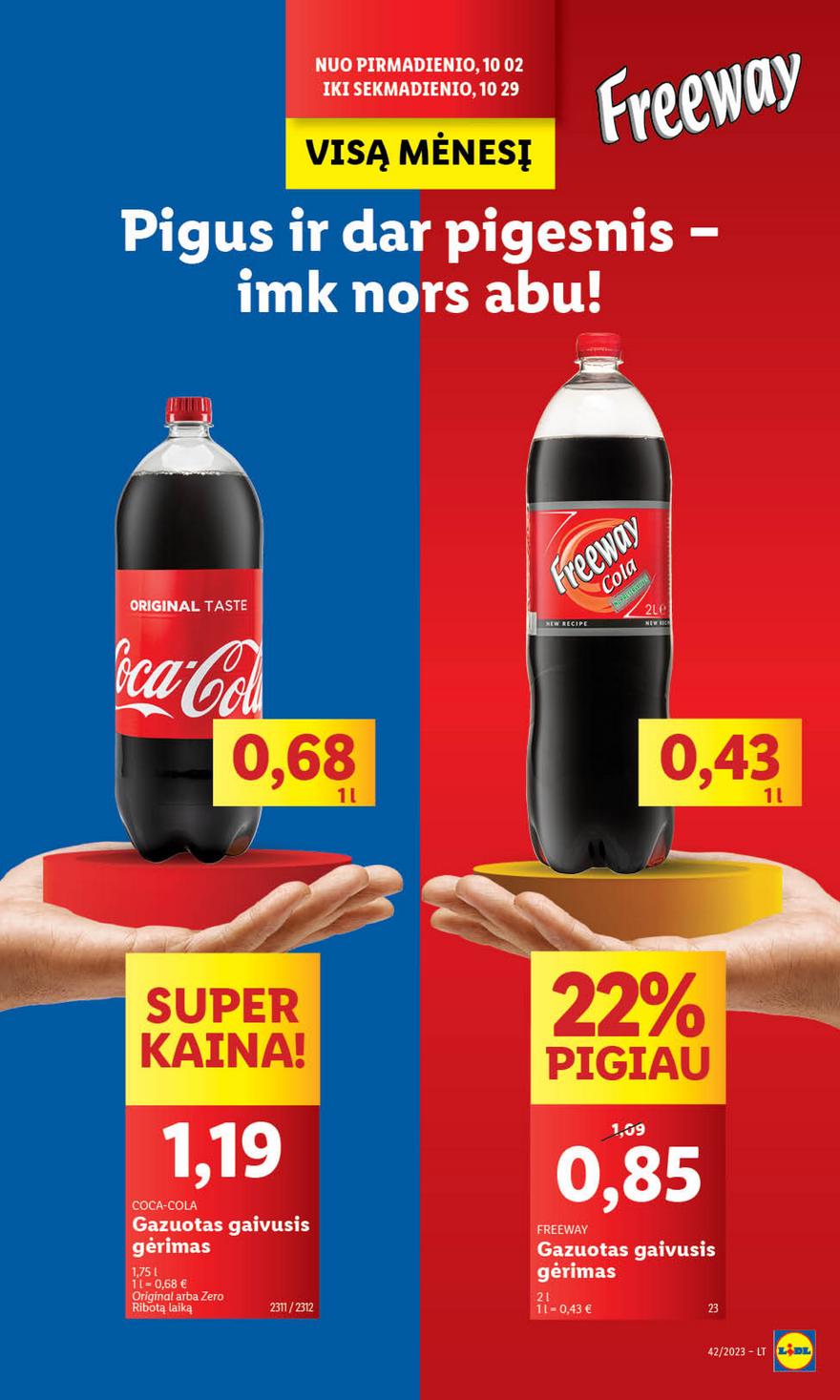Lidl pasiūlymai akcijos nuo 
  2023-10-16 iki 
  2023-10-22 | Leidinukas.lt puslapis 5