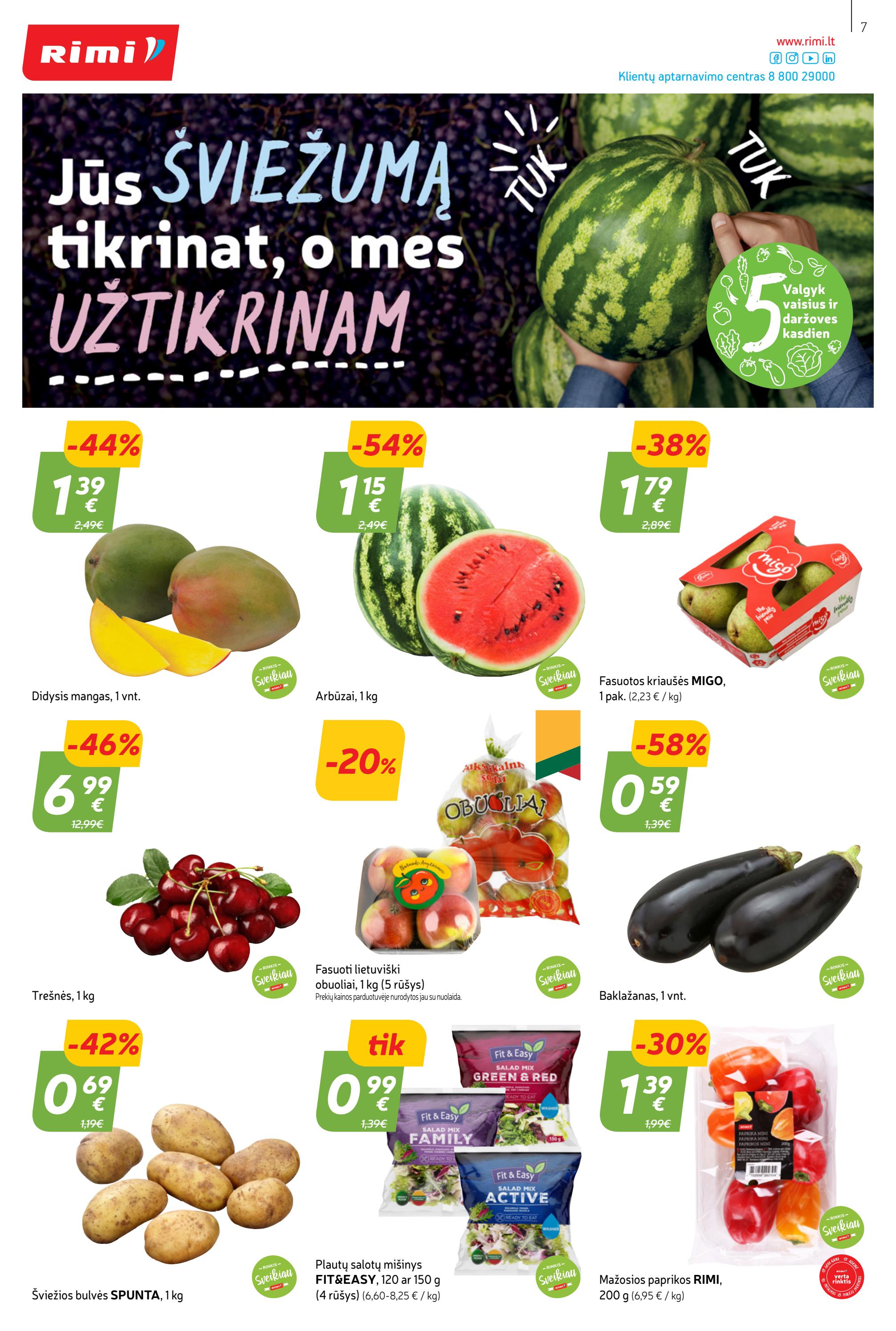 Rimi savaitinis leidinys akcijos nuo 
  2023-05-23 iki 
  2023-05-29 | Leidinukas.lt puslapis 7