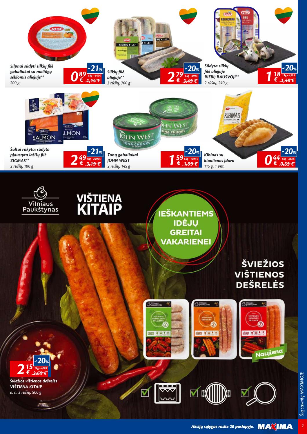 Maxima kaininis leidinys akcijos nuo 
  2019-08-27 iki 
  2019-09-02 | Leidinukas.lt puslapis 7