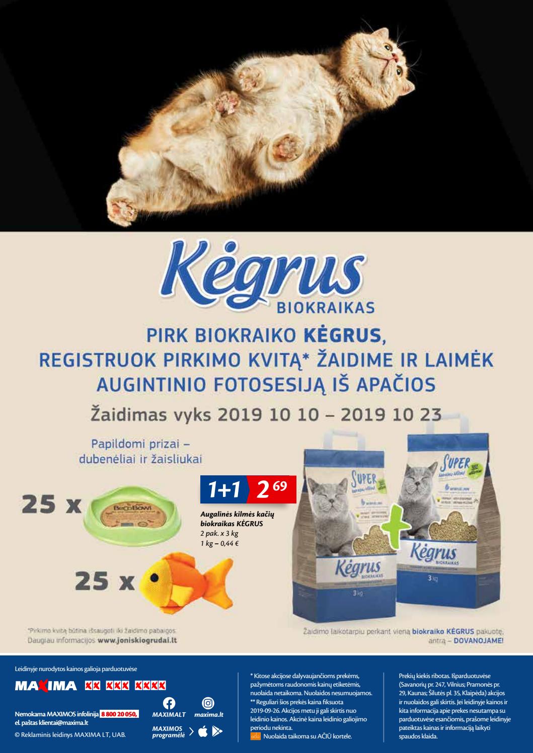 Maxima kaininis leidinys akcijos nuo 
  2019-10-10 iki 
  2019-10-23 | Leidinukas.lt puslapis 32