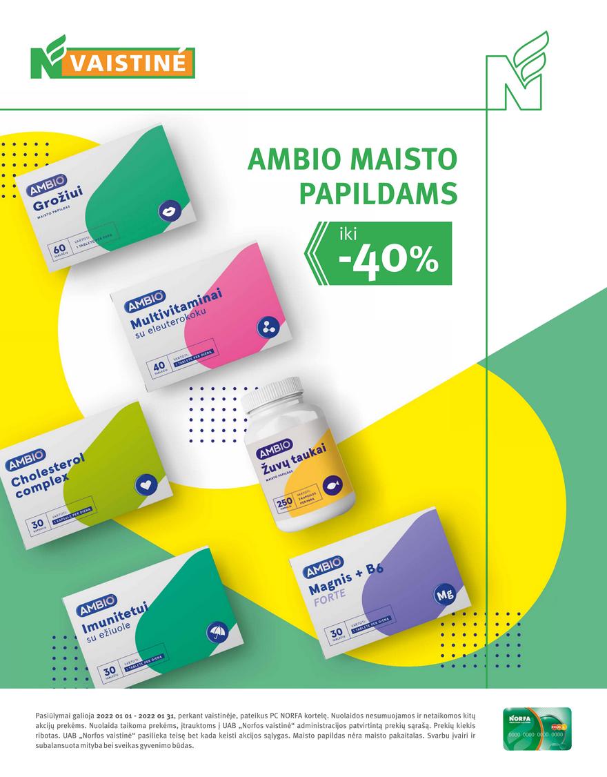 Norfos vaistinės leidinys akcijos nuo 
  2022-01-01 iki 
  2022-01-31 | Leidinukas.lt puslapis 32