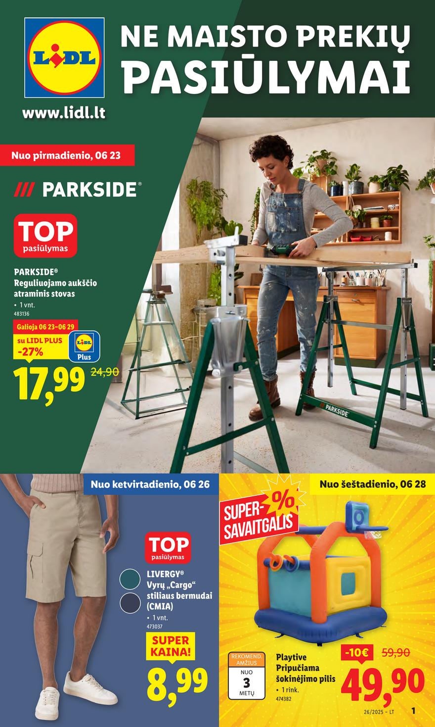 Lidl ne maisto leidinys akcijos nuo 
  2025-06-23 iki 
  2025-06-29 | Leidinukas.lt puslapis 1