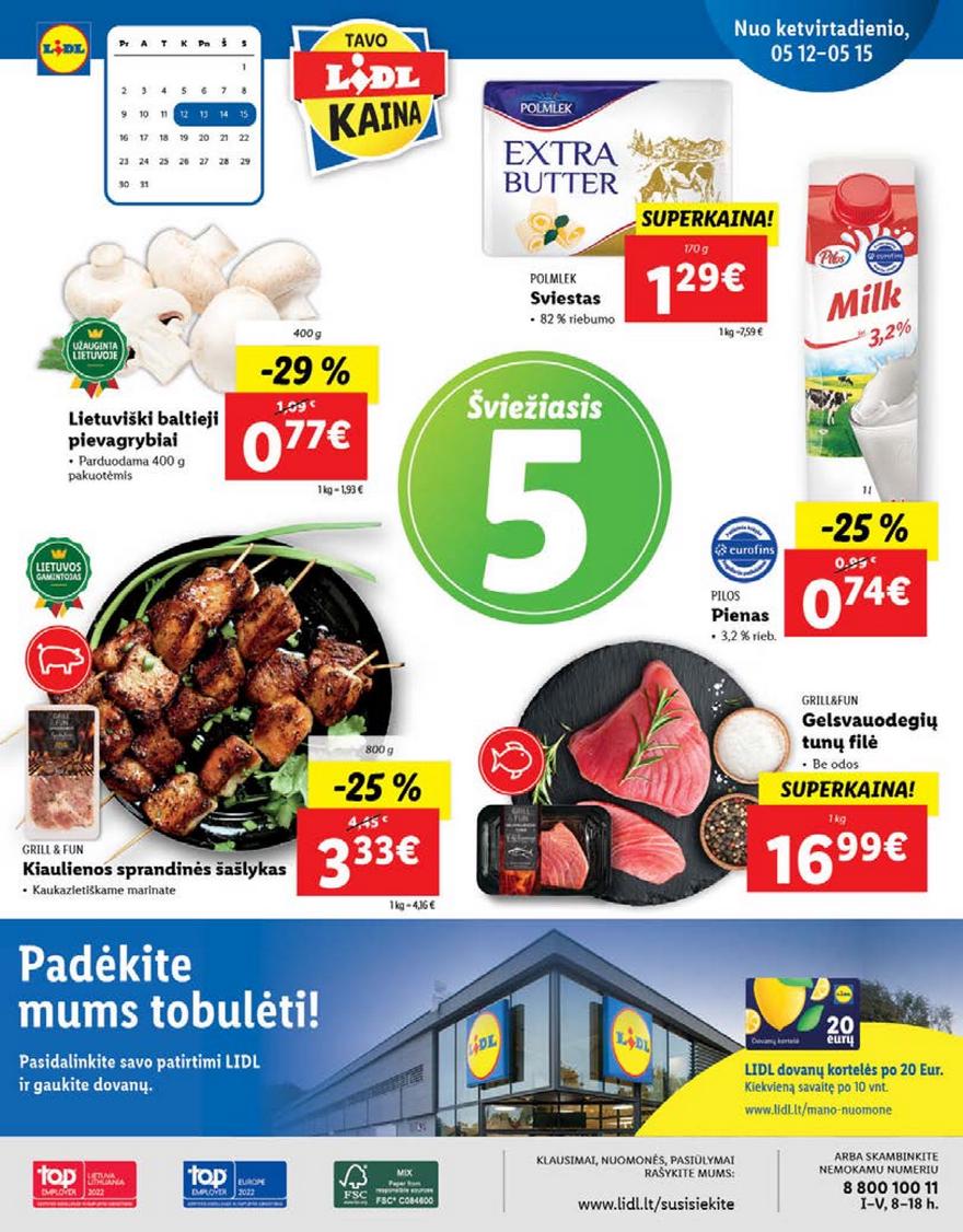 Lidl maisto prekių pasiūlymai akcijos nuo 
  2022-05-09 iki 
  2022-05-15 | Leidinukas.lt puslapis 42