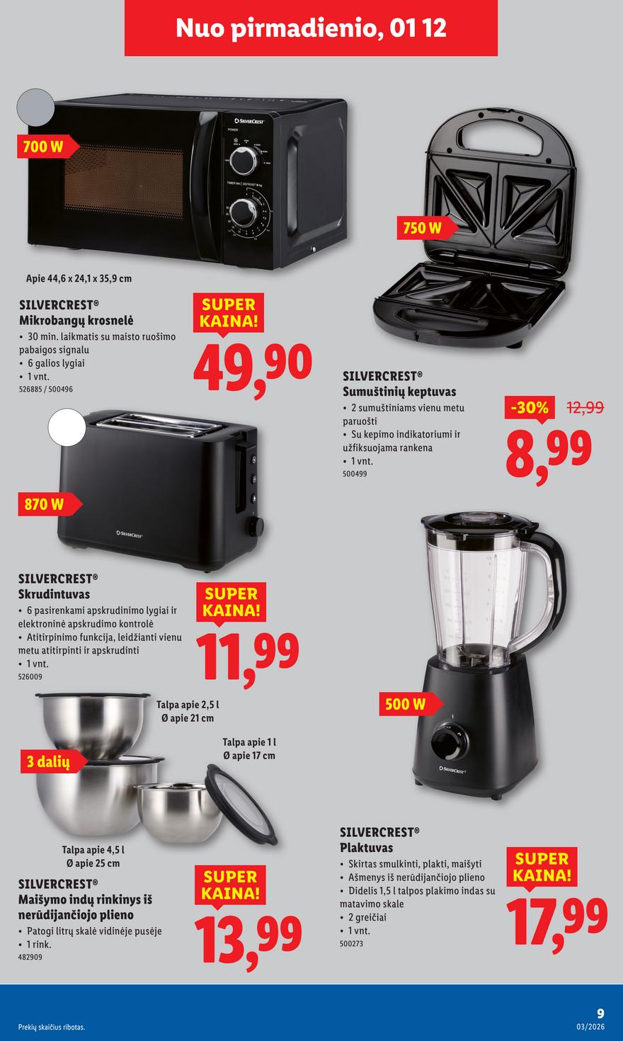 Lidl ne maisto leidinys akcijos nuo 
  2026-01-12 iki 
  2026-01-18 | Leidinukas.lt puslapis 9