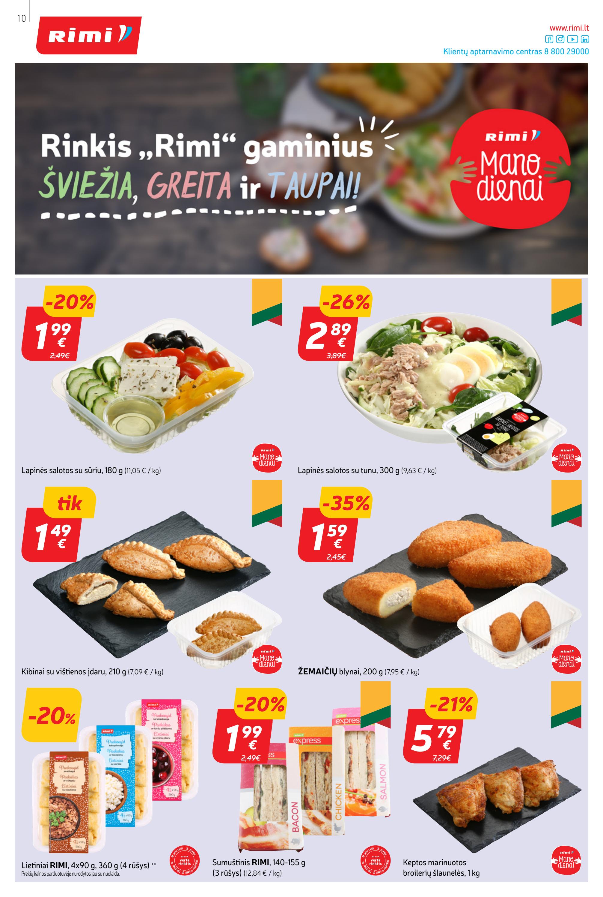 Rimi savaitinis leidinys akcijos nuo 
  2023-06-06 iki 
  2023-06-12 | Leidinukas.lt puslapis 10