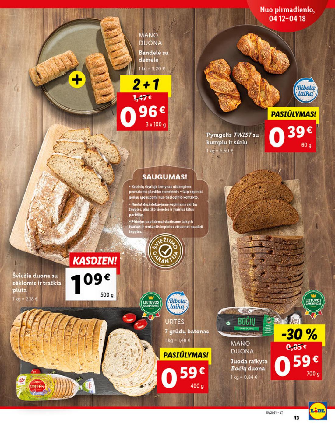 Lidl maisto prekių pasiūlymai akcijos nuo 
  2021-04-12 iki 
  2021-04-18 | Leidinukas.lt puslapis 13