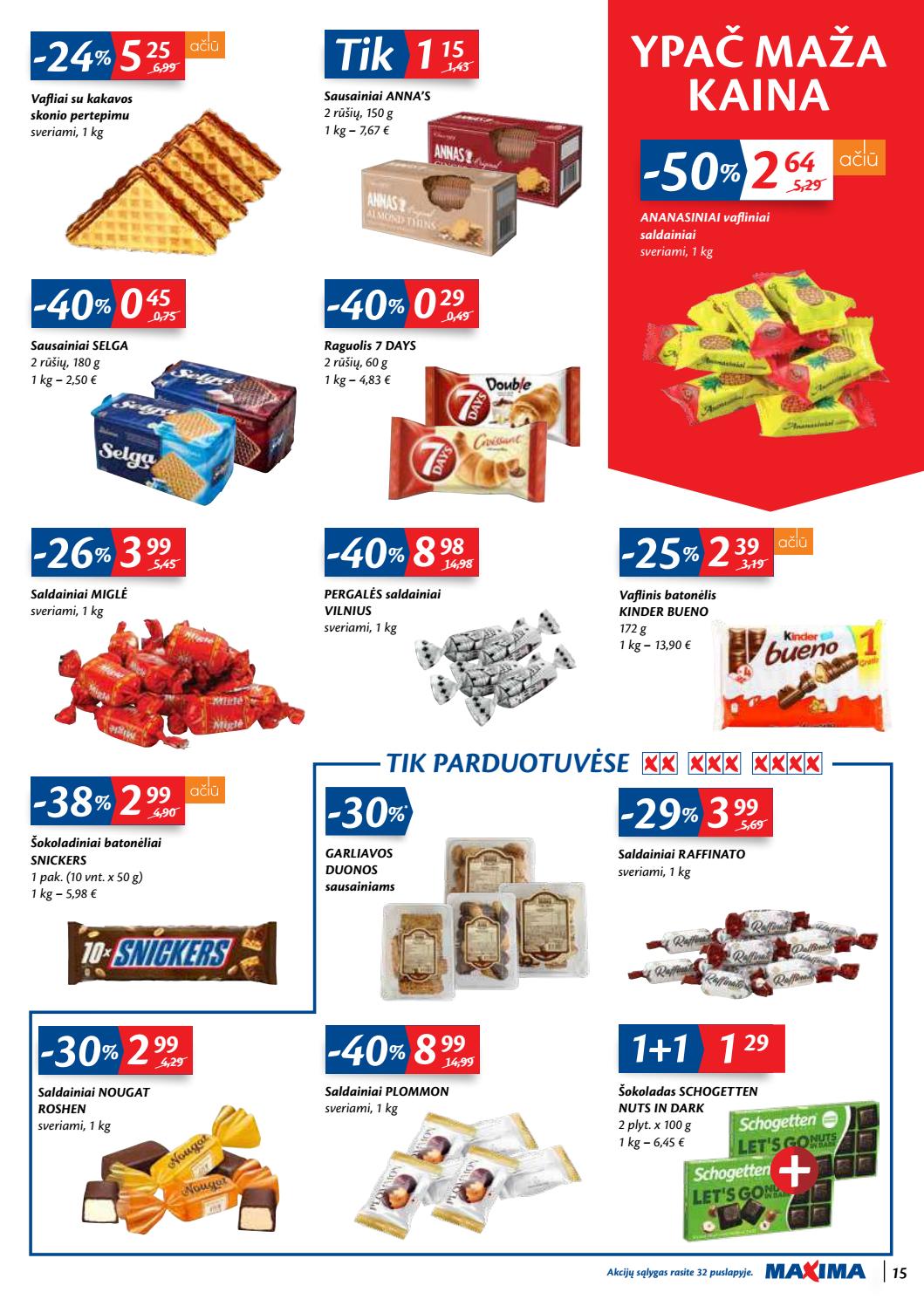 Maxima kaininis leidinys akcijos nuo 
  2020-09-29 iki 
  2020-10-05 | Leidinukas.lt puslapis 15