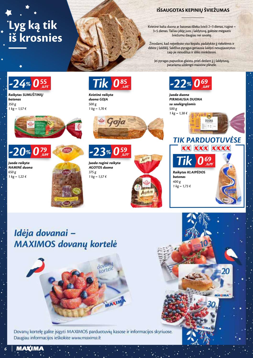 Maxima kaininis leidinys akcijos nuo 
  2020-12-29 iki 
  2021-01-04 | Leidinukas.lt puslapis 6