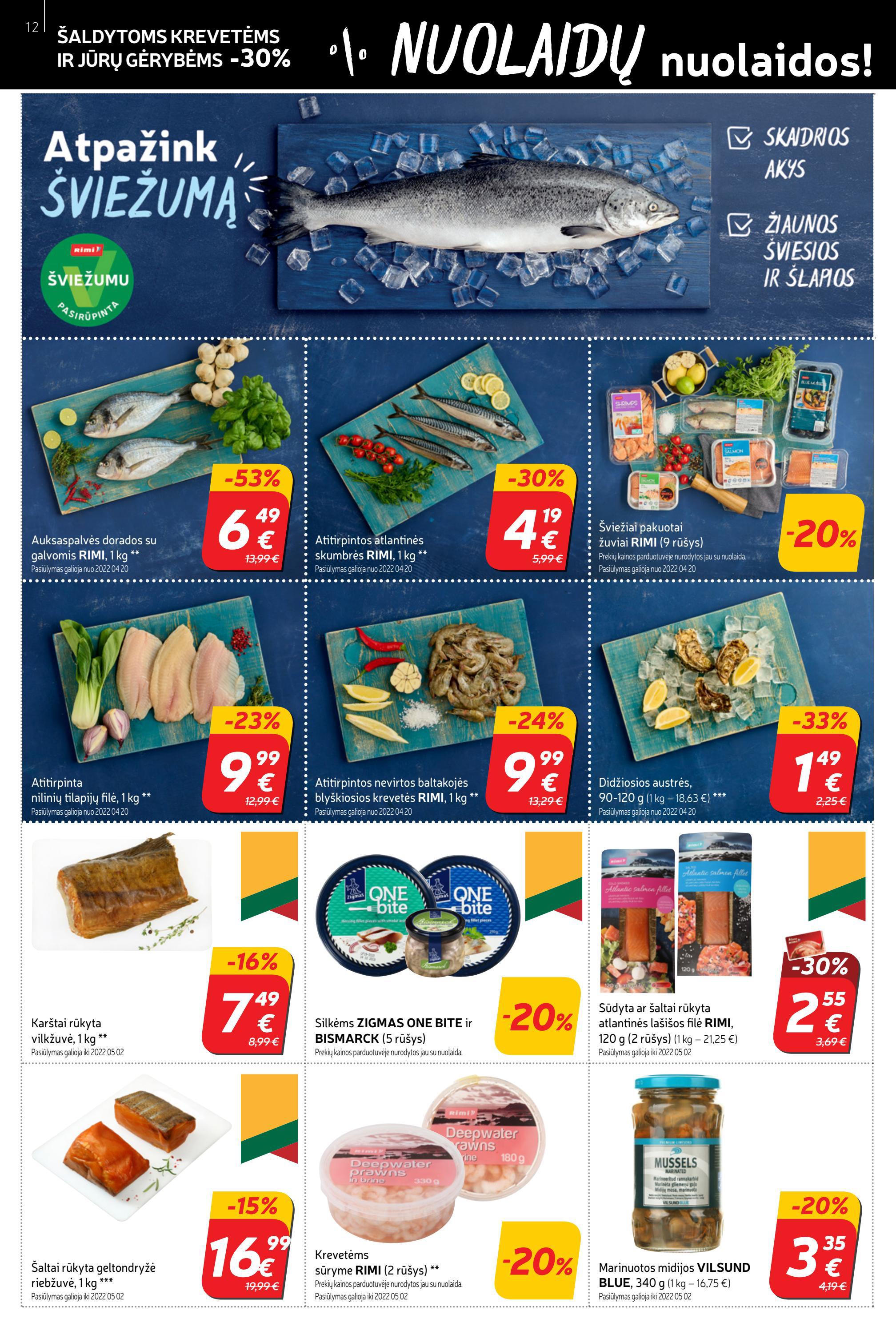 Rimi savaitinis leidinys akcijos nuo 
  2022-04-19 iki 
  2022-04-25 | Leidinukas.lt puslapis 12