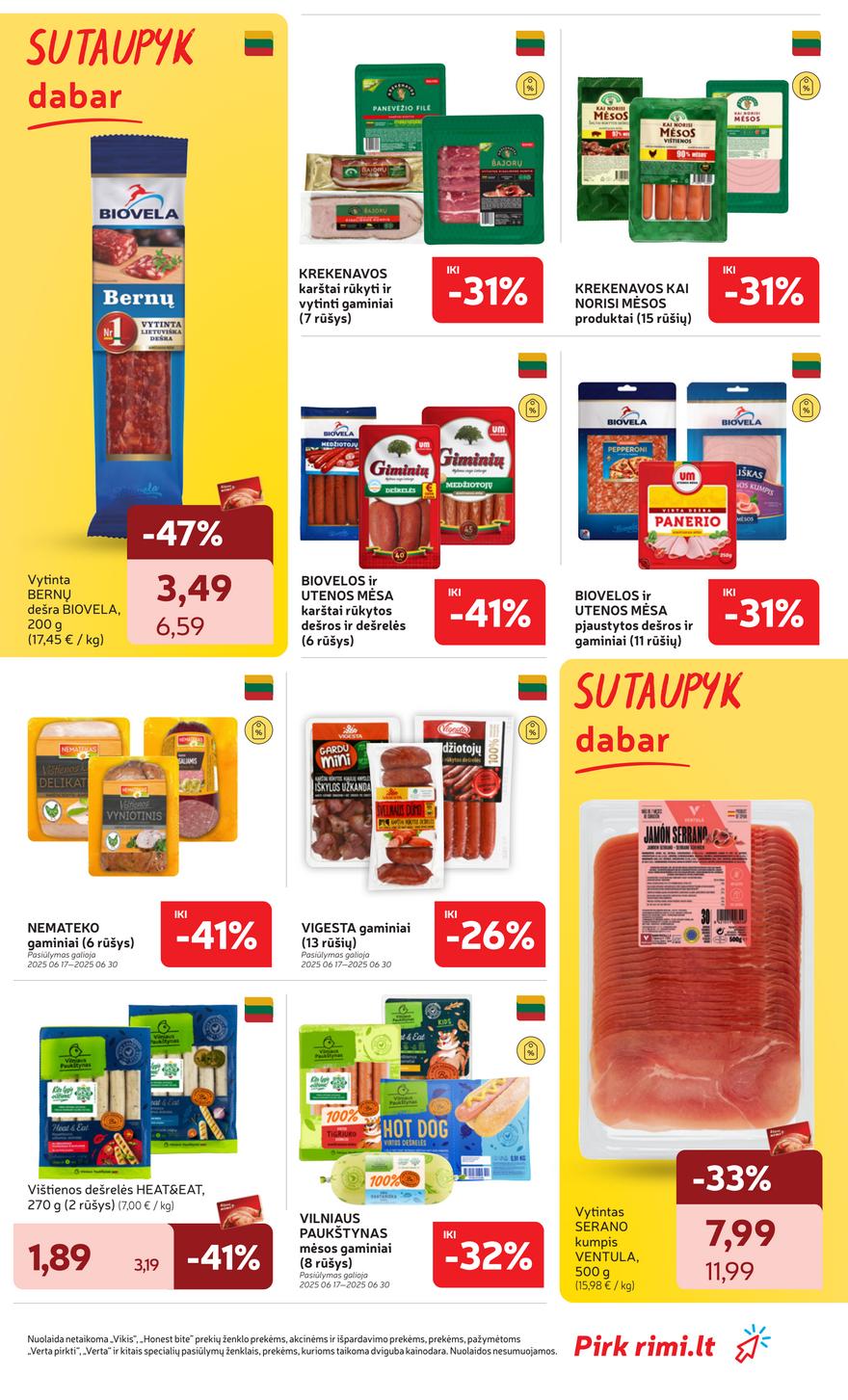 Rimi savaitinis leidinys akcijos nuo 
  2025-06-17 iki 
  2025-06-23 | Leidinukas.lt puslapis 13
