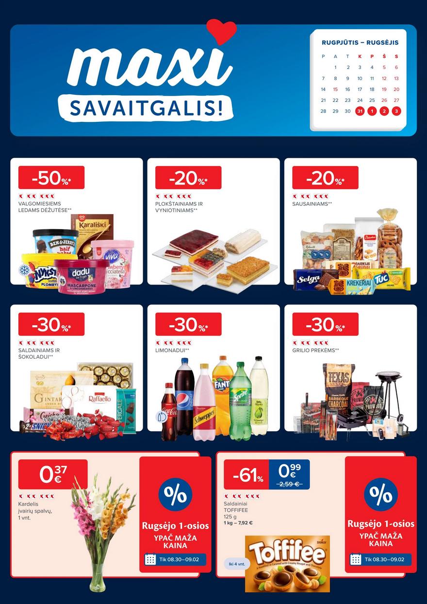 Maxima kaininis leidinys akcijos nuo 
  2023-08-29 iki 
  2023-09-04 | Leidinukas.lt puslapis 40