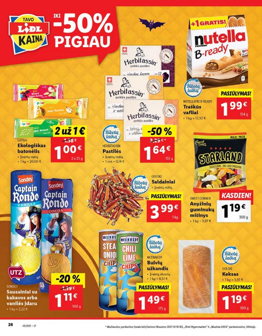 Lidl pasiūlymai akcijos nuo 
  2021-10-25 iki 
  2021-10-31 | Leidinukas.lt puslapis 26