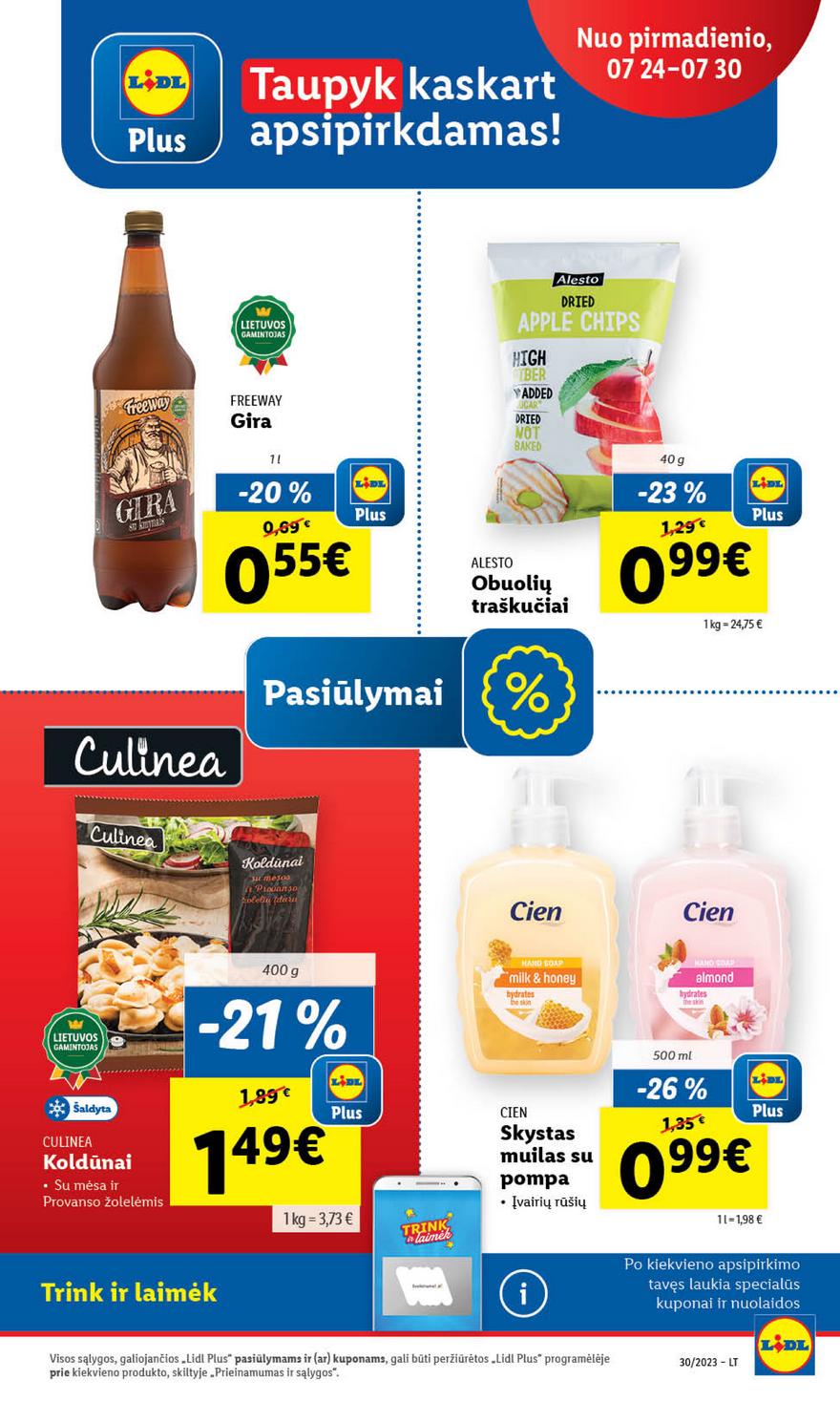 Lidl pasiūlymai akcijos nuo 
  2023-07-24 iki 
  2023-07-30 | Leidinukas.lt puslapis 25