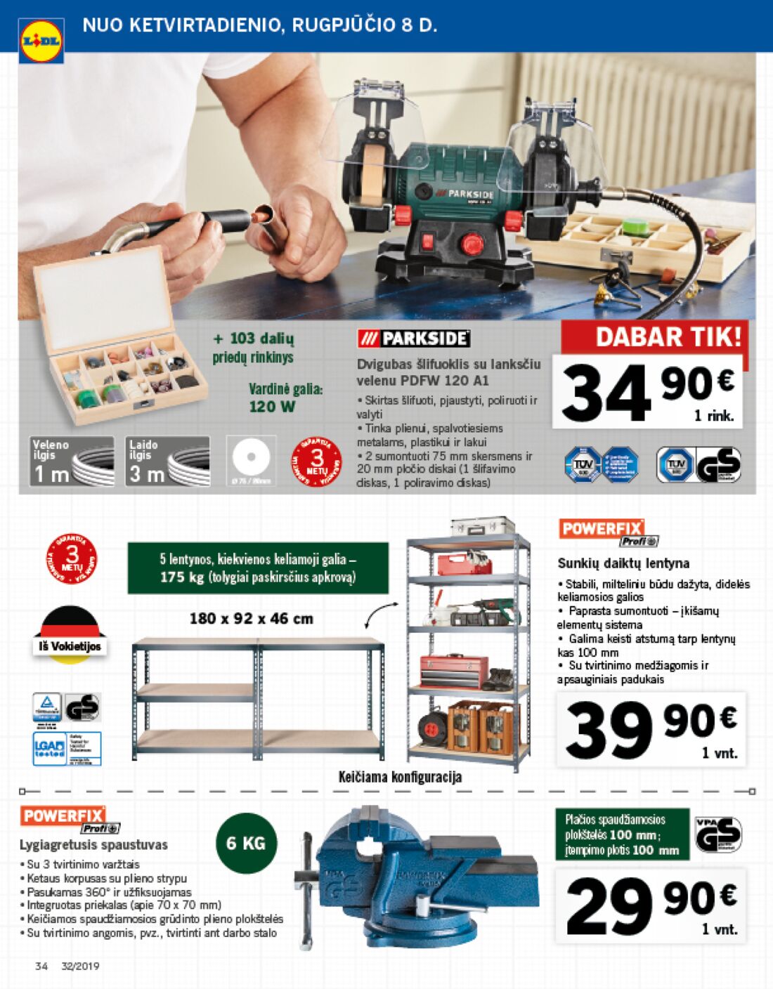 Lidl savaitinis leidinys akcijos nuo 
  2019-08-05 iki 
  2019-08-11 | Leidinukas.lt puslapis 34