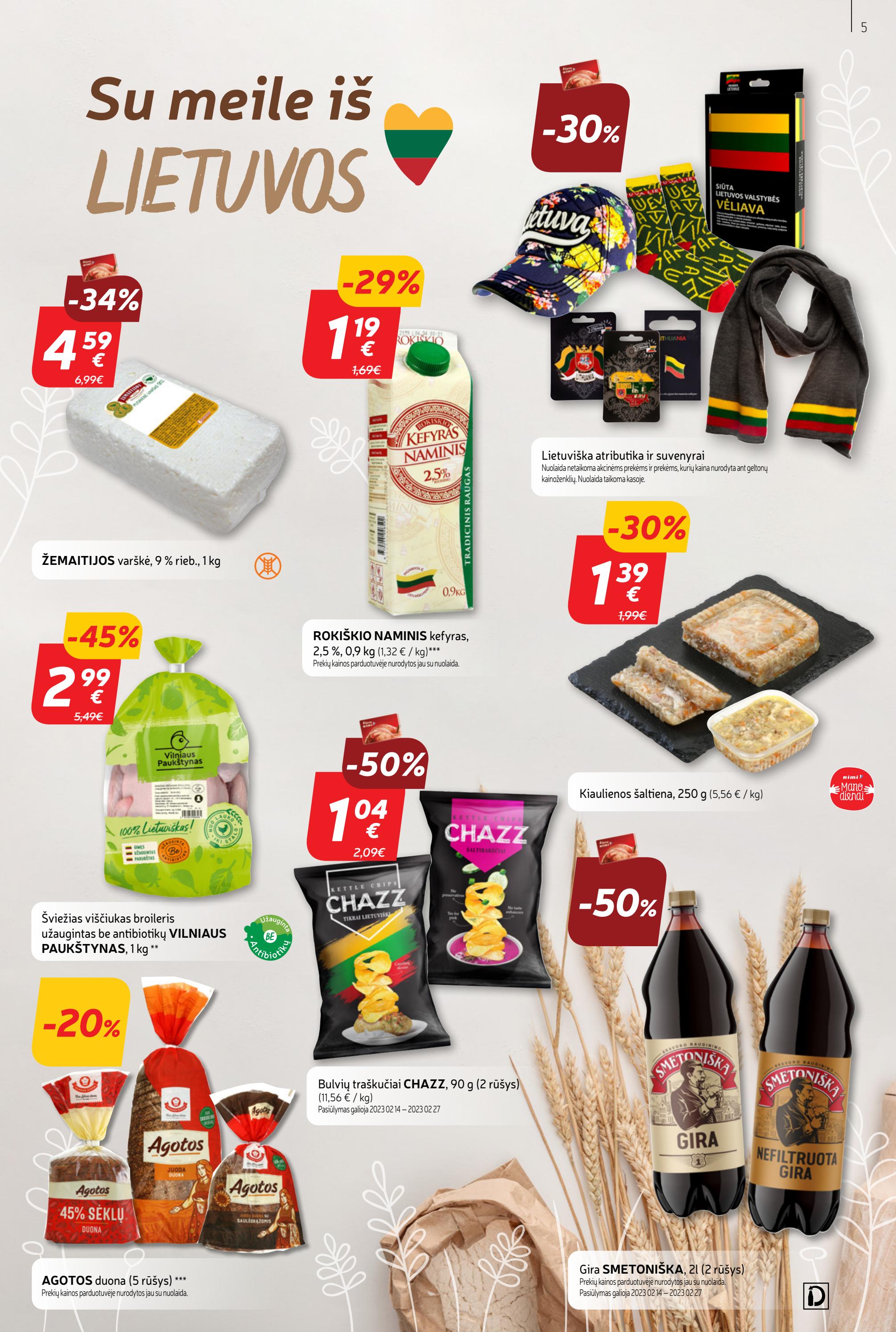 Rimi savaitinis leidinys akcijos nuo 
  2023-02-14 iki 
  2023-02-20 | Leidinukas.lt puslapis 5