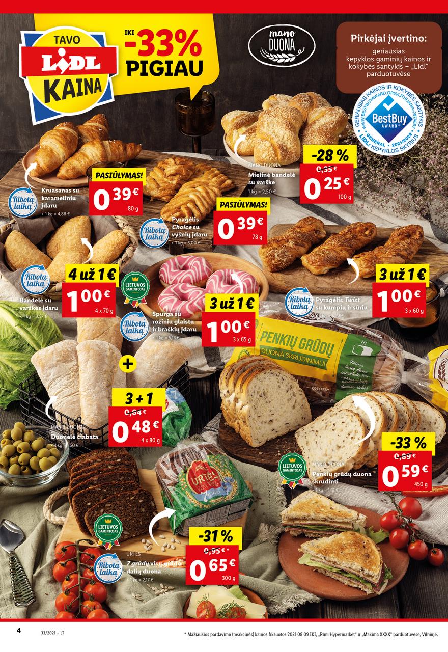 Lidl maisto prekių pasiūlymai akcijos nuo 
  2021-08-16 iki 
  2021-08-22 | Leidinukas.lt puslapis 4