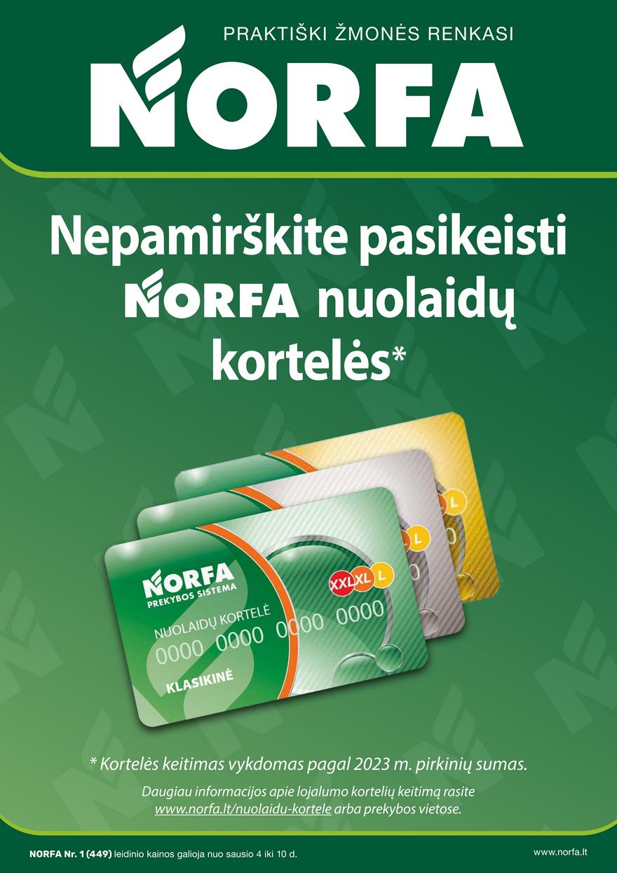 Norfos kaininis leidinys akcijos nuo 
  2024-01-04 iki 
  2024-01-10 | Leidinukas.lt puslapis 1
