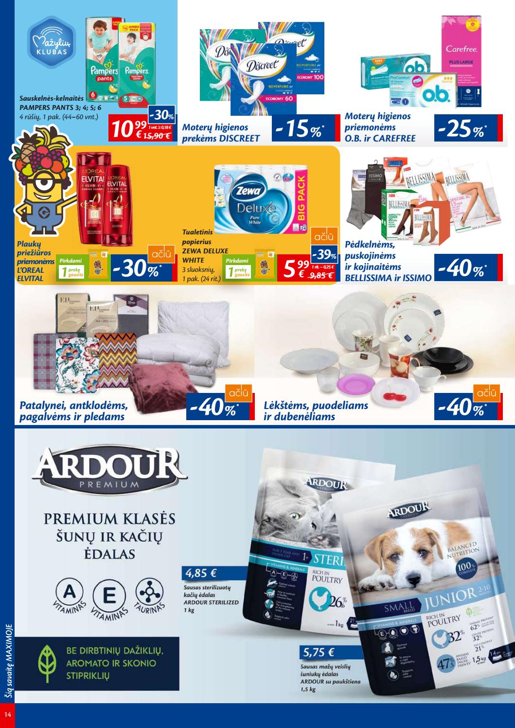 Maxima kaininis leidinys akcijos nuo 
  2019-09-10 iki 
  2019-09-16 | Leidinukas.lt puslapis 14