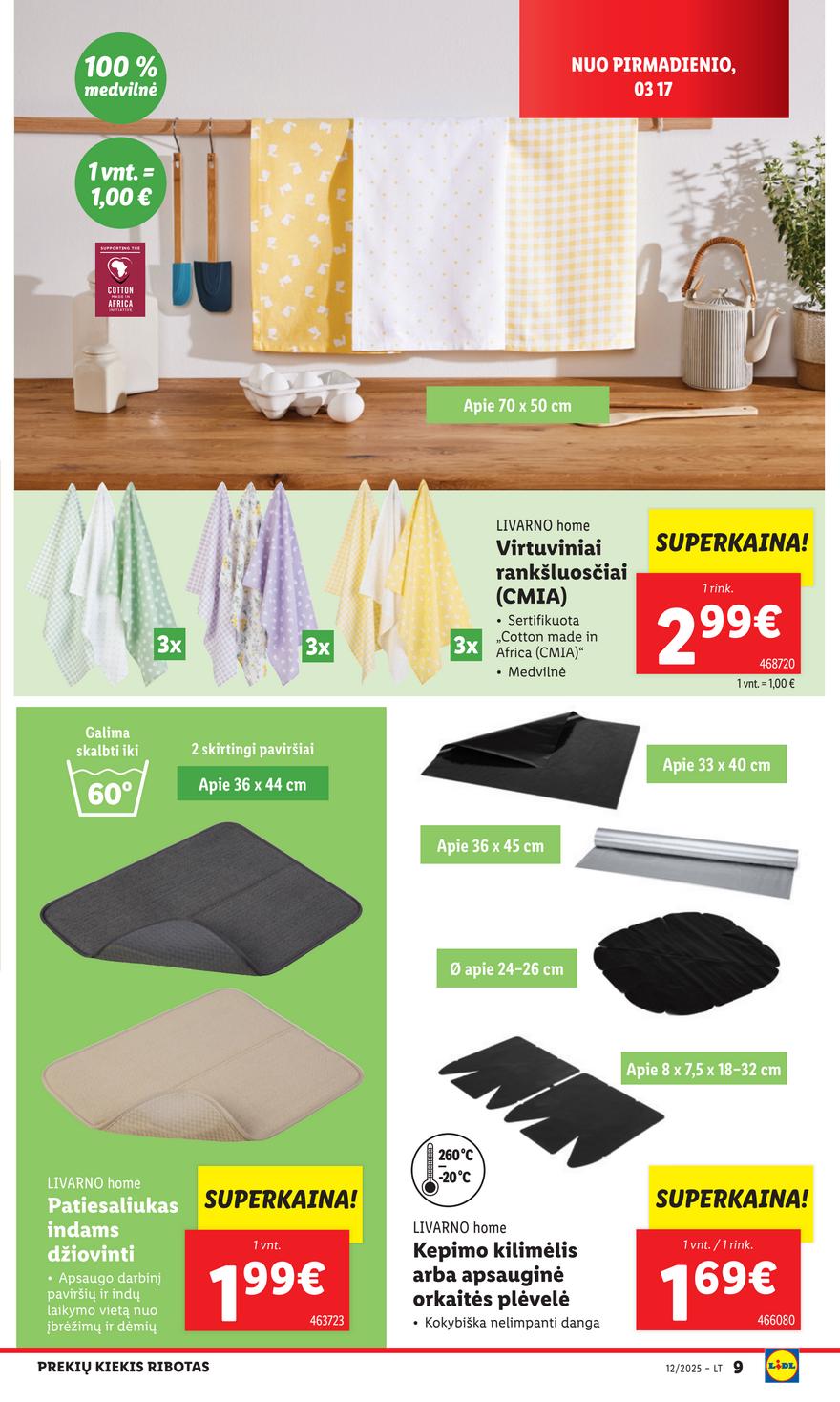 Lidl ne maisto leidinys akcijos nuo 
  2025-03-17 iki 
  2025-03-23 | Leidinukas.lt puslapis 9