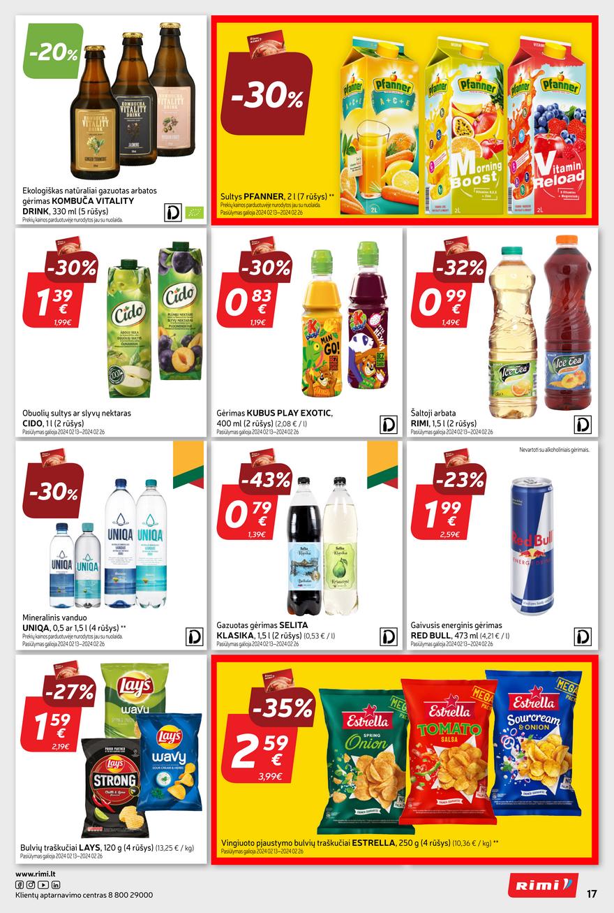 Rimi savaitinis leidinys akcijos nuo 
  2024-02-20 iki 
  2024-02-26 | Leidinukas.lt puslapis 17