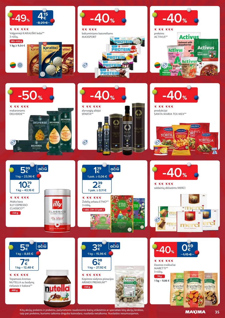 Maxima savaitinis leidinys 40 akcijos nuo 
  2024-10-01 iki 
  2024-10-07 | Leidinukas.lt puslapis 35