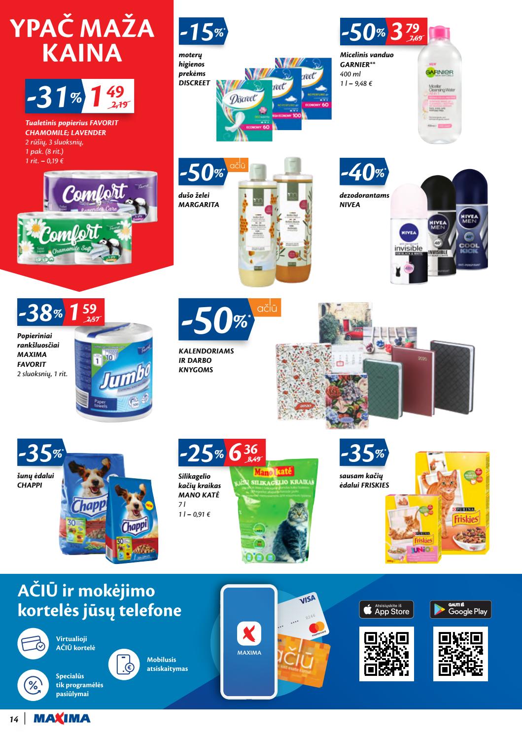 Maxima kaininis leidinys akcijos nuo 
  2020-01-14 iki 
  2020-01-20 | Leidinukas.lt puslapis 14