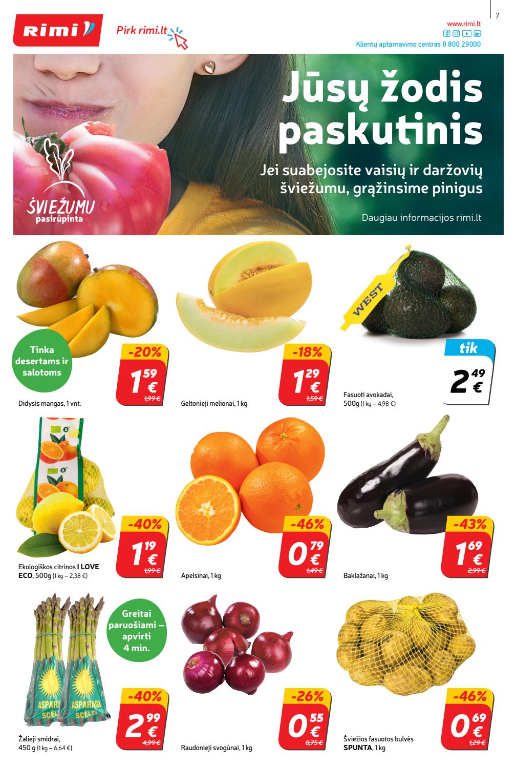 Rimi savaitinis leidinys akcijos nuo 
  2021-04-06 iki 
  2021-04-12 | Leidinukas.lt puslapis 7