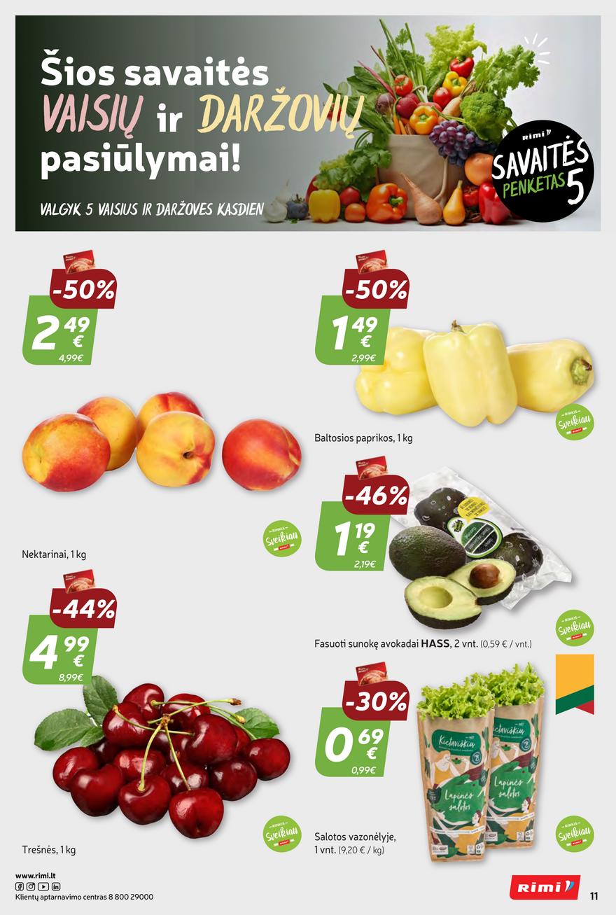 Rimi savaitinis leidinys akcijos nuo 
  2024-06-18 iki 
  2024-06-24 | Leidinukas.lt puslapis 11