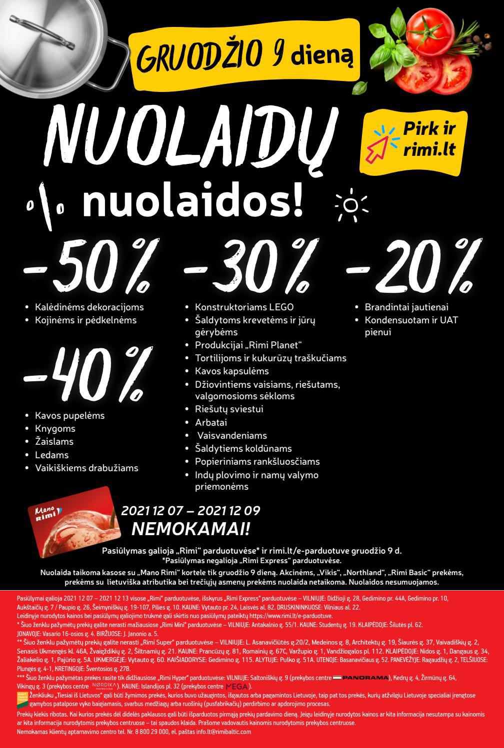 Rimi savaitinis leidinys akcijos nuo 
  2021-12-07 iki 
  2021-12-13 | Leidinukas.lt puslapis 24