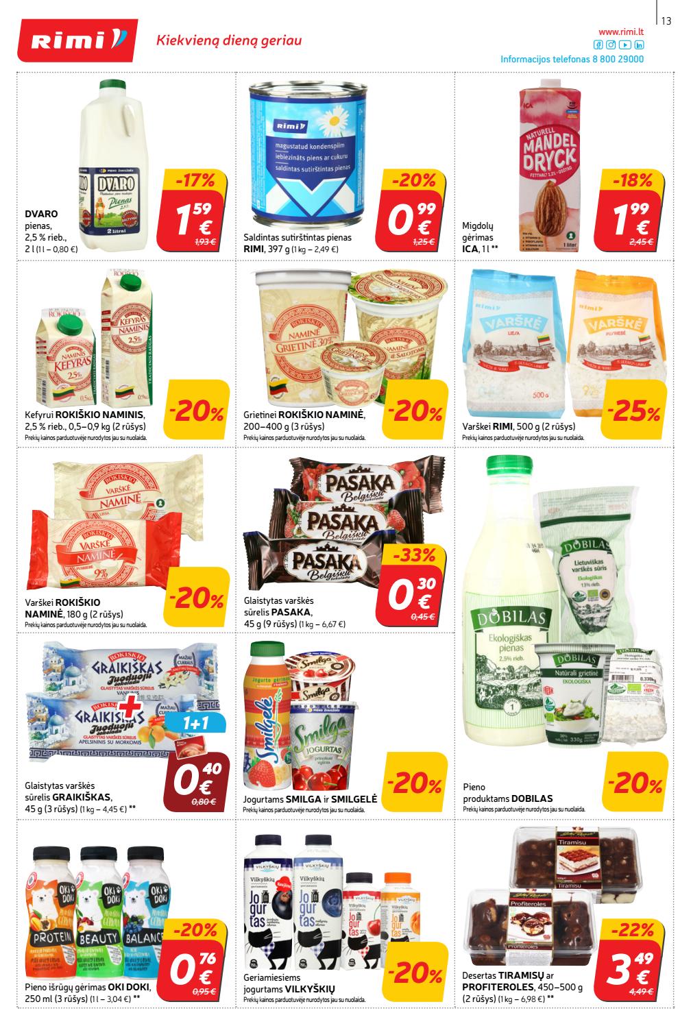 Rimi savaitinis leidinys akcijos nuo 
  2019-10-01 iki 
  2019-10-07 | Leidinukas.lt puslapis 13