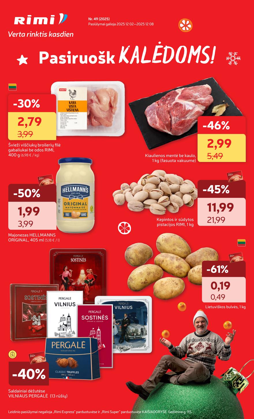 Rimi savaitinis leidinys 49 akcijos nuo 
  2025-12-02 iki 
  2025-12-08 | Leidinukas.lt puslapis 1