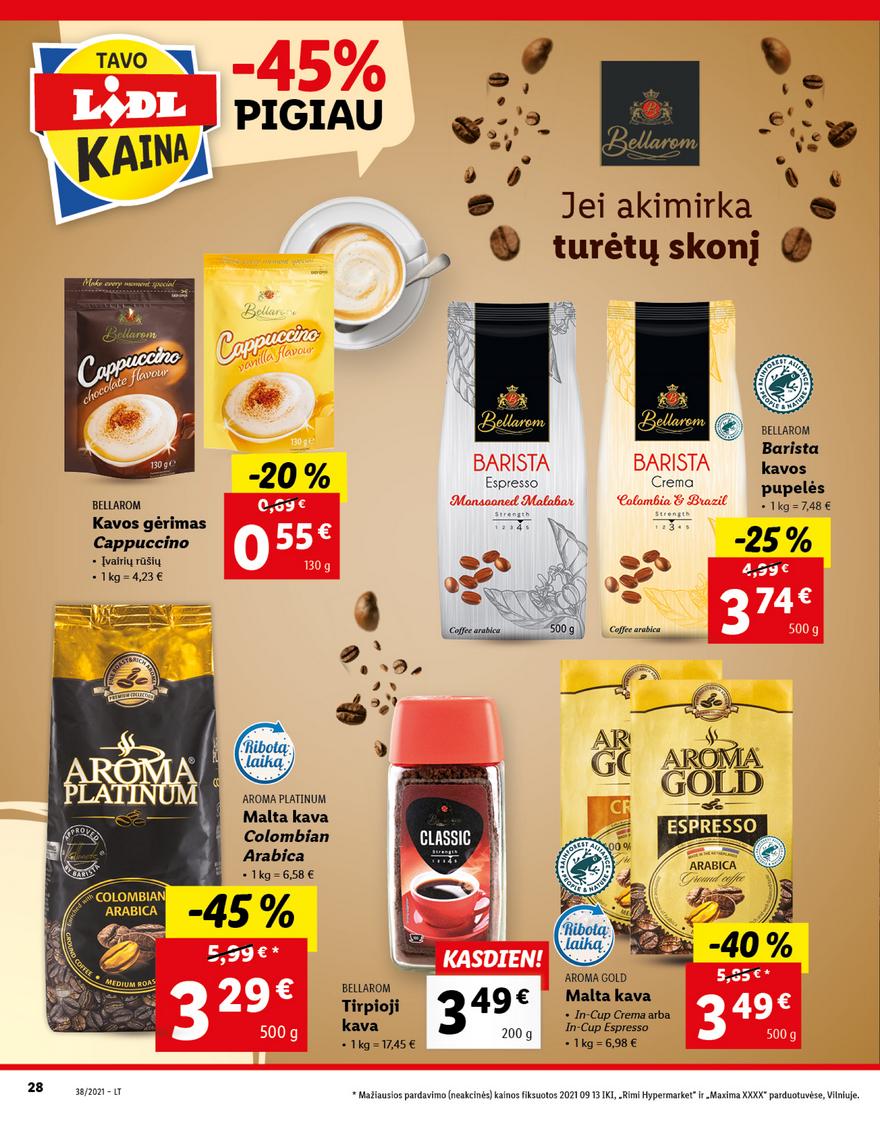 Lidl maisto prekių pasiūlymai akcijos nuo 
  2021-09-20 iki 
  2021-09-26 | Leidinukas.lt puslapis 28