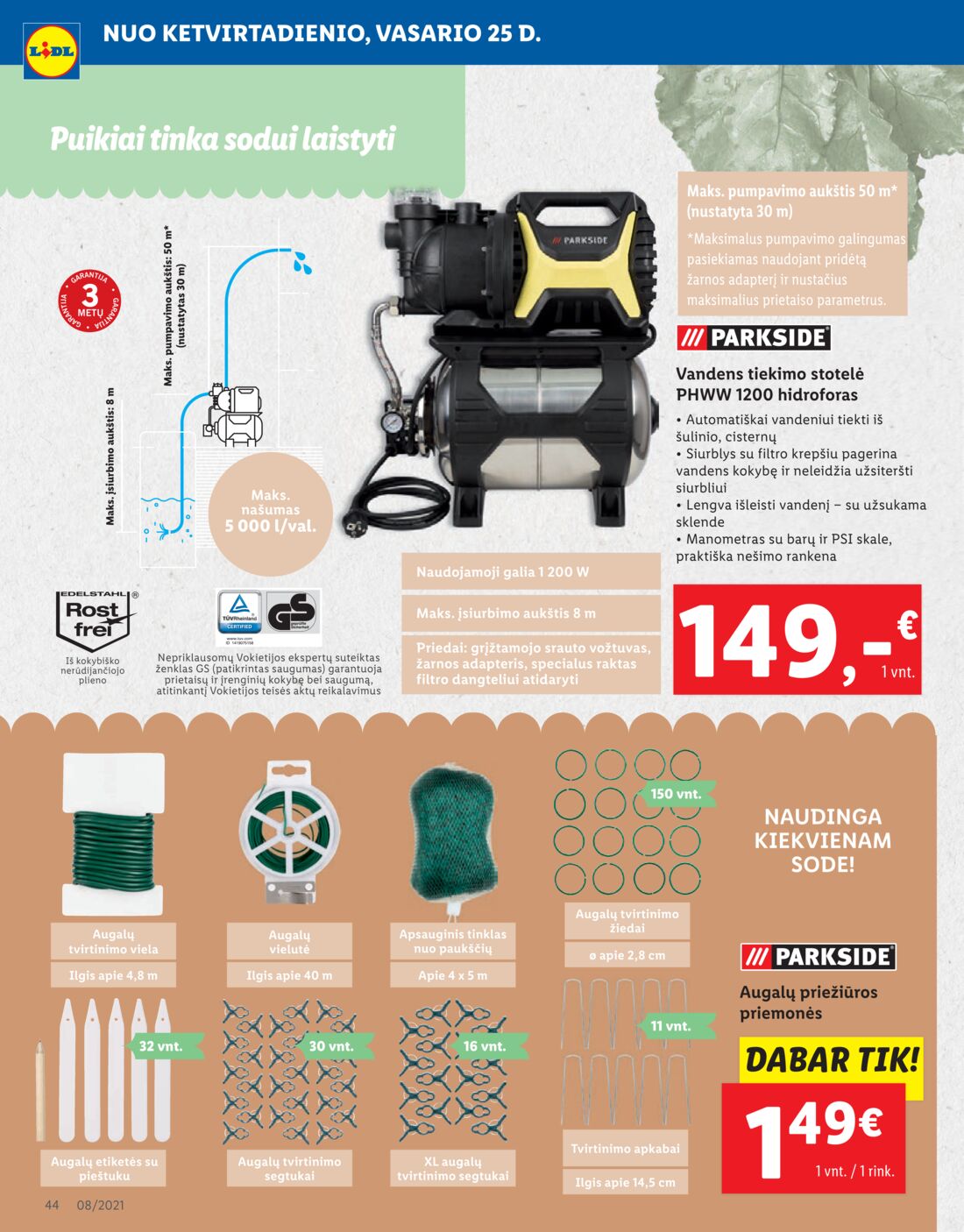 Lidl savaitinis leidinys akcijos nuo 
  2021-02-22 iki 
  2021-02-28 | Leidinukas.lt puslapis 44