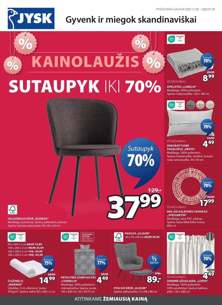 Jysk leidinys akcijos nuo 
  2025-12-26 iki 
  2026-01-05 | Leidinukas.lt puslapis 1
