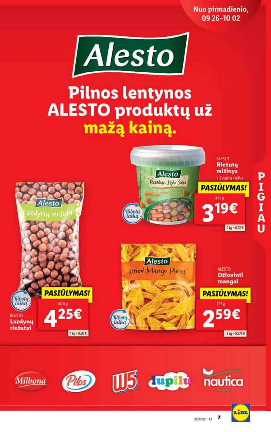 Lidl maisto prekių pasiūlymai akcijos nuo 
  2022-09-26 iki 
  2022-10-02 | Leidinukas.lt puslapis 7