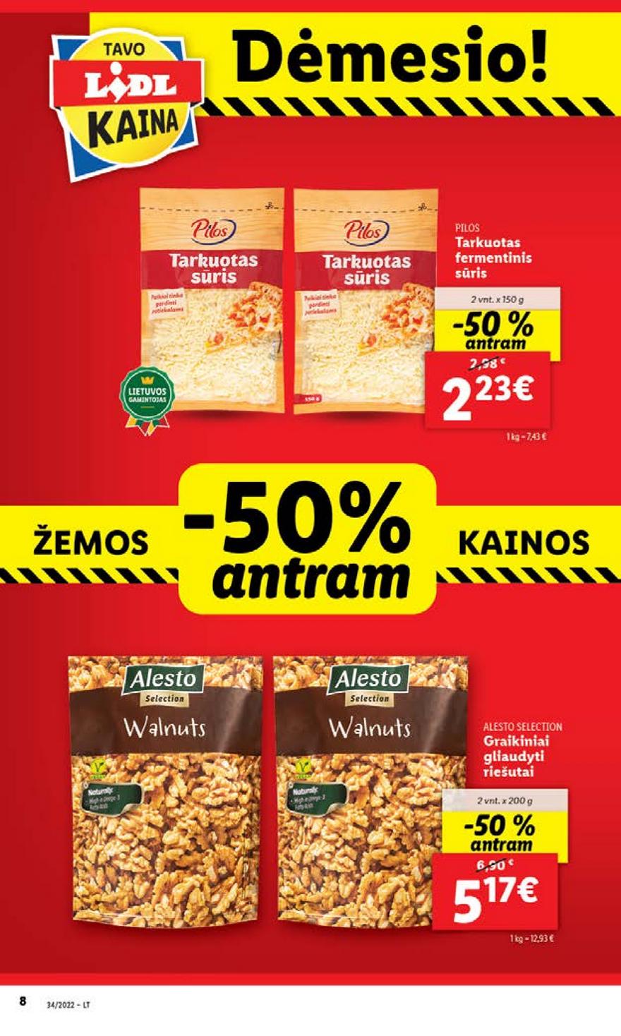 Lidl pasiūlymai akcijos nuo 
  2022-08-22 iki 
  2022-08-28 | Leidinukas.lt puslapis 8