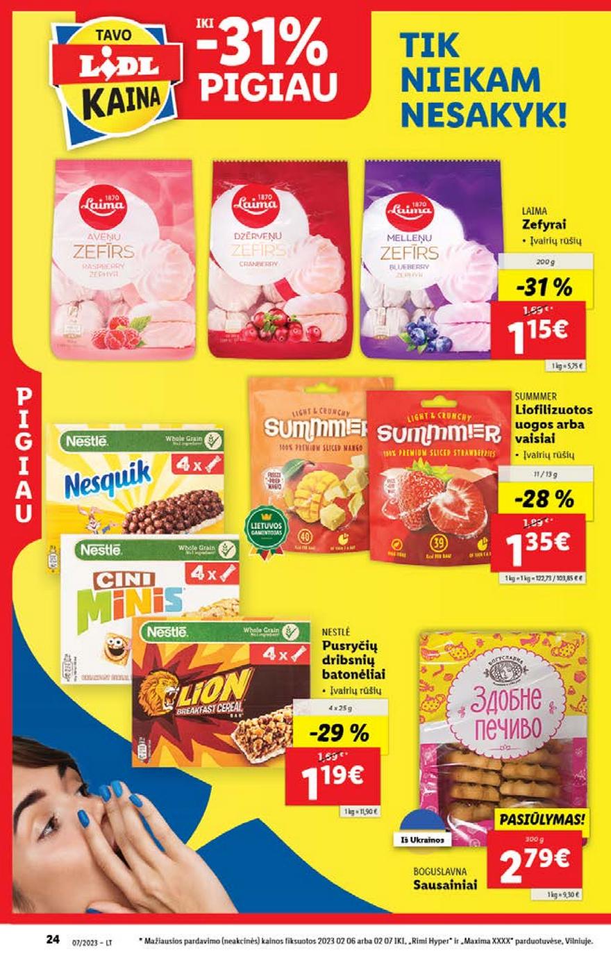 Lidl pasiūlymai akcijos nuo 
  2023-02-13 iki 
  2023-02-19 | Leidinukas.lt puslapis 24