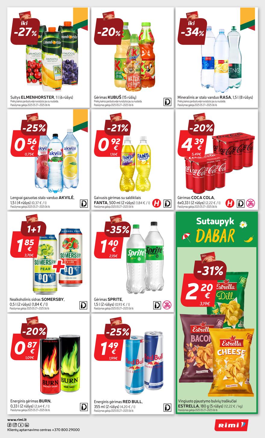 Rimi savaitinis leidinys 22 akcijos nuo 
  2025-05-27 iki 
  2025-06-02 | Leidinukas.lt puslapis 31