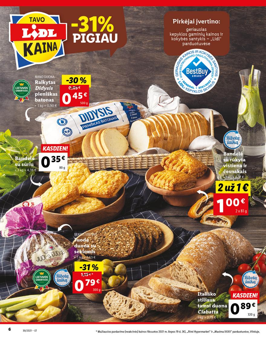 Lidl maisto prekių pasiūlymai akcijos nuo 
  2021-07-26 iki 
  2021-08-01 | Leidinukas.lt puslapis 6