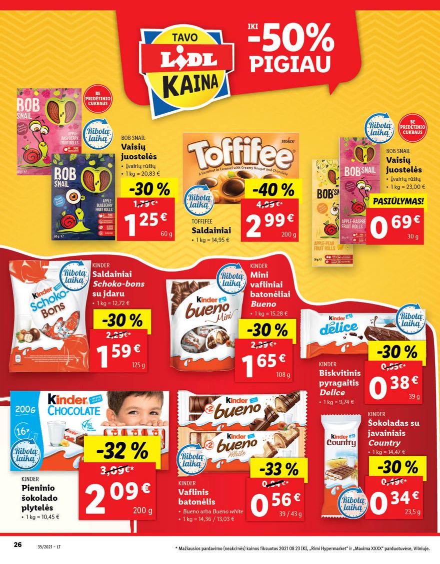 Lidl maisto prekių pasiūlymai akcijos nuo 
  2021-08-30 iki 
  2021-09-05 | Leidinukas.lt puslapis 26