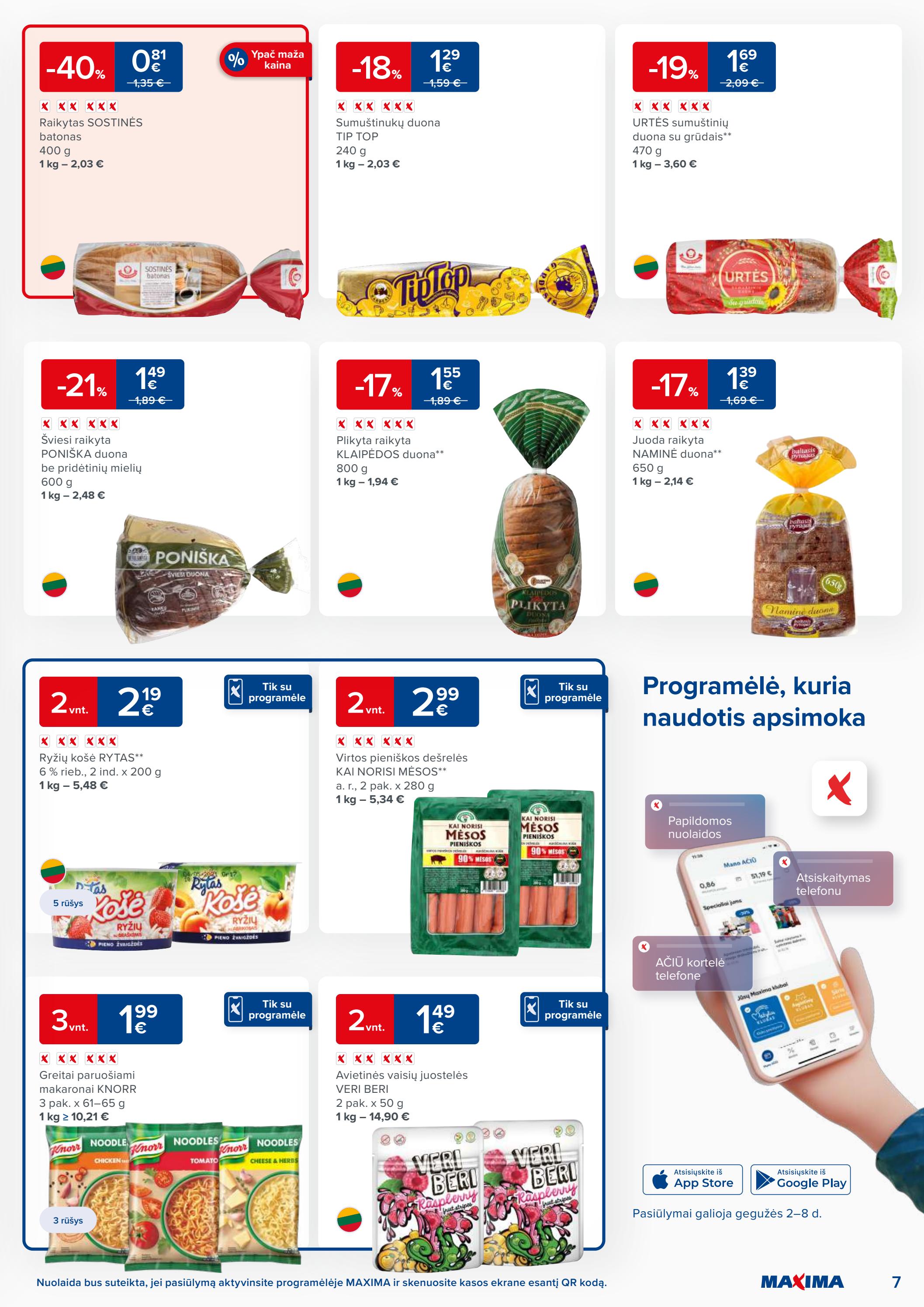 Maxima kaininis leidinys akcijos nuo 
  2023-05-02 iki 
  2023-05-08 | Leidinukas.lt puslapis 7