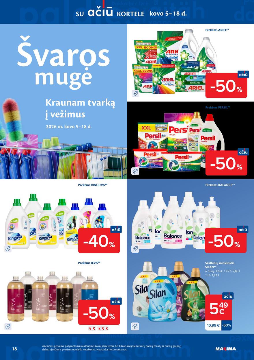 Maxima leidinukas akcijos nuo 
  2026-03-10 iki 
  2026-03-16 | Leidinukas.lt puslapis 18