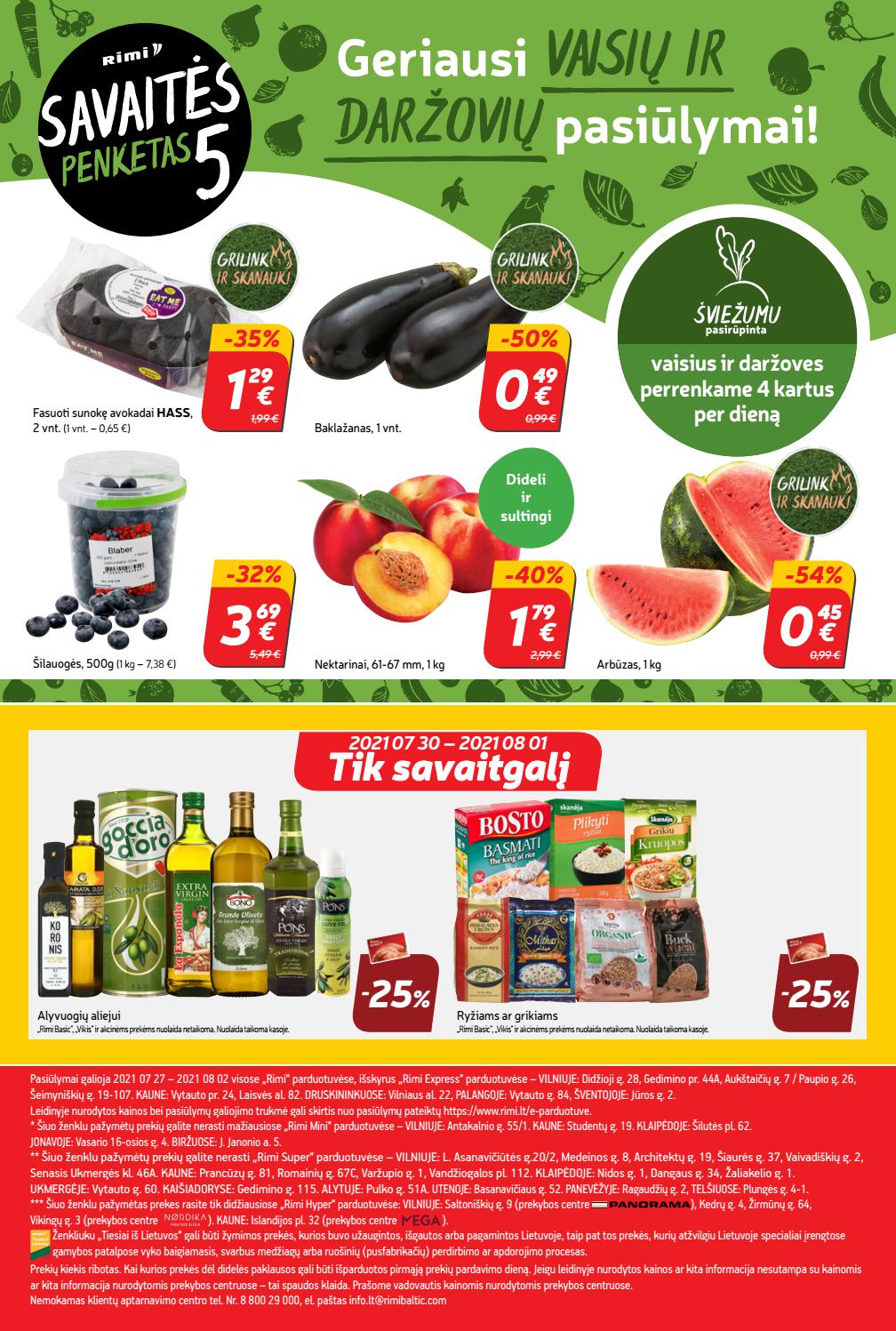 Rimi savaitinis leidinys akcijos nuo 
  2021-07-27 iki 
  2021-08-02 | Leidinukas.lt puslapis 24