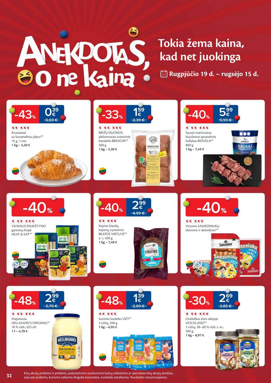 Maxima leidinukas akcijos nuo 
  2025-08-19 iki 
  2025-08-25 | Leidinukas.lt puslapis 32