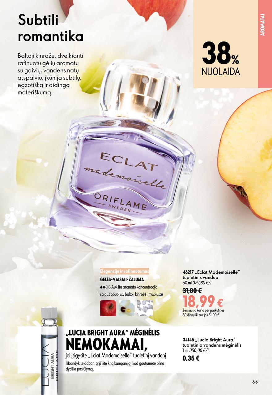 Oriflame katalogas akcijos nuo 
  2026-07-15 iki 
  2026-08-04 | Leidinukas.lt puslapis 65