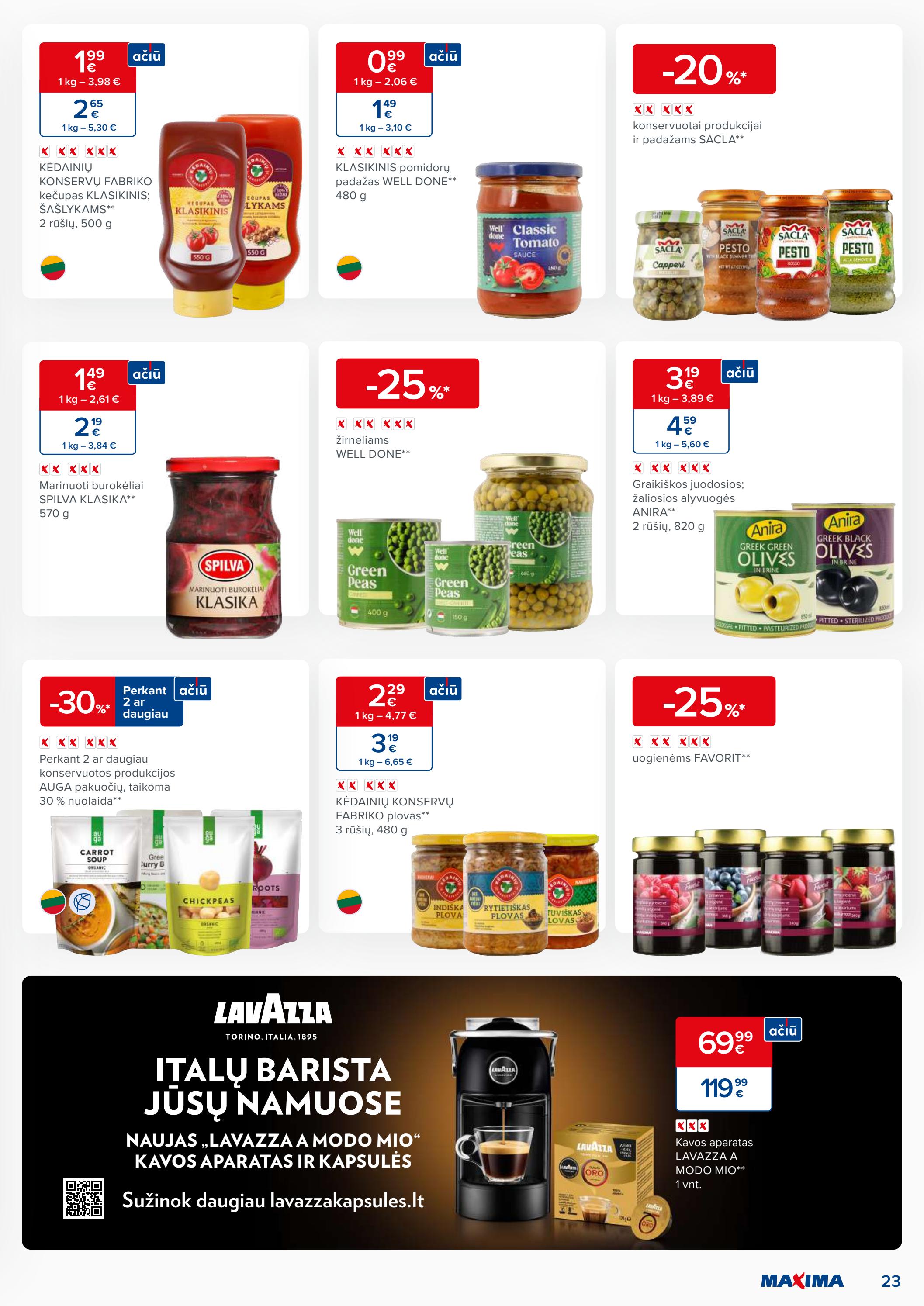 Maxima kaininis leidinys akcijos nuo 
  2023-04-25 iki 
  2023-05-01 | Leidinukas.lt puslapis 23