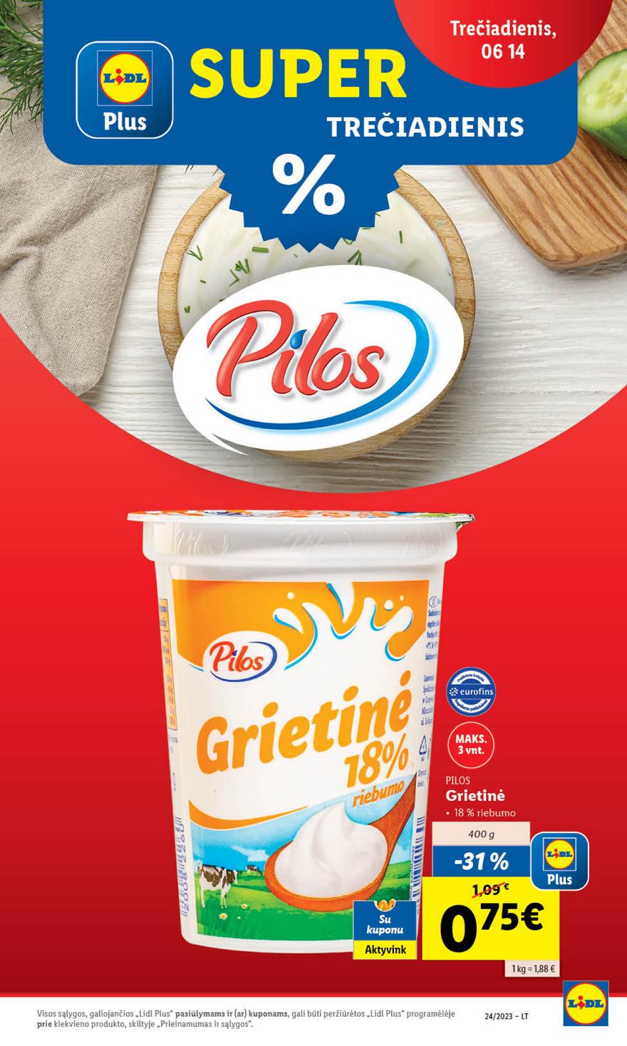 Lidl pasiūlymai akcijos nuo 
  2023-06-12 iki 
  2023-06-18 | Leidinukas.lt puslapis 19