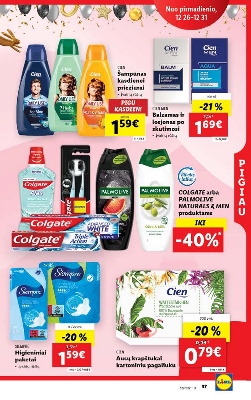 Lidl maisto prekių pasiūlymai akcijos nuo 
  2022-12-26 iki 
  2023-01-01 | Leidinukas.lt puslapis 37
