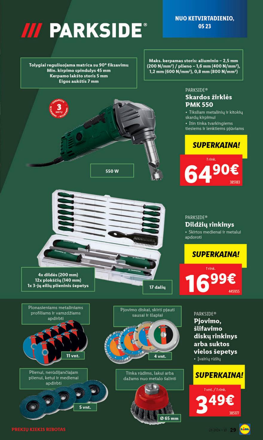 Lidl ne maisto leidinys akcijos nuo 
  2024-05-20 iki 
  2024-05-26 | Leidinukas.lt puslapis 29