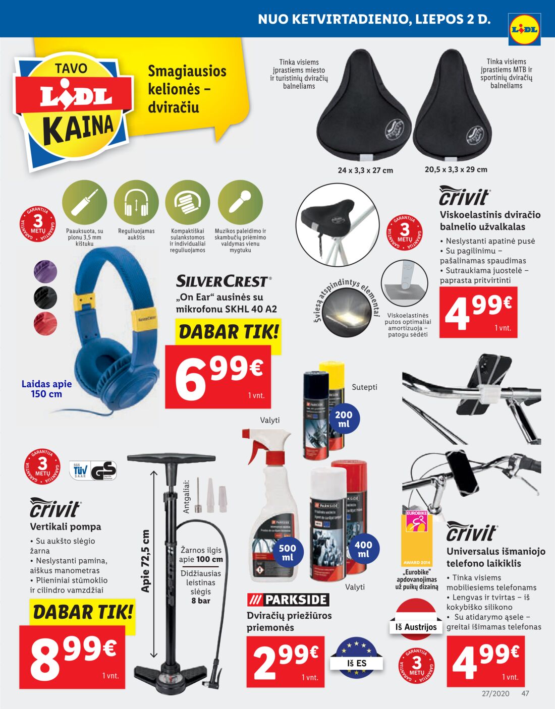 Lidl savaitinis leidinys akcijos nuo 
  2020-06-29 iki 
  2020-07-05 | Leidinukas.lt puslapis 47